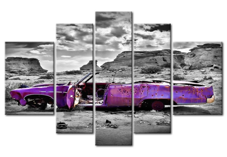 Canvas Print Wreck in the canyon 59004
