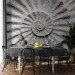 Photo Wallpaper Stone Ammonite - Abstract Design in Grayish-white Seashell Pattern 61004 additionalThumb 6