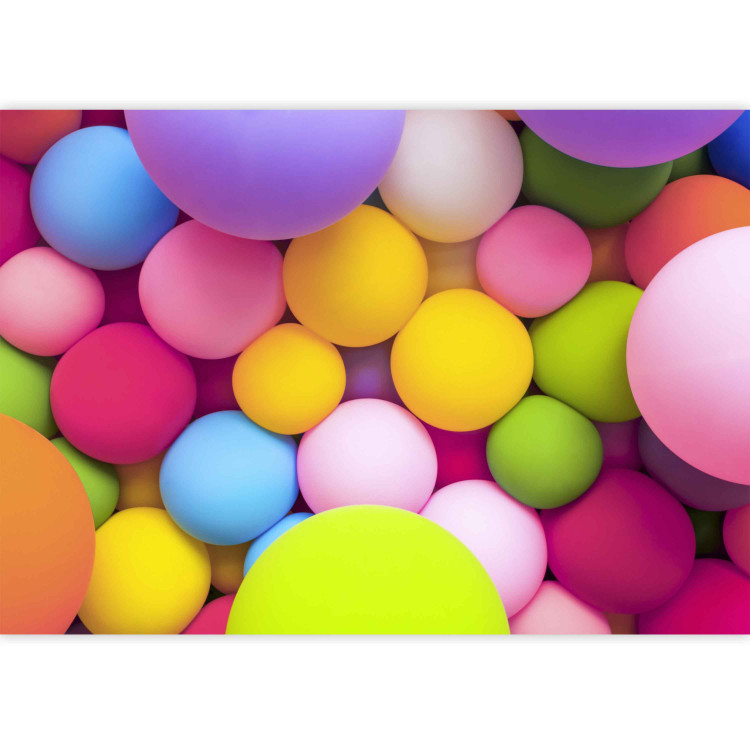 Photo Wallpaper Geometric abstraction - energetic motif full of colourful balls 88504 additionalImage 3