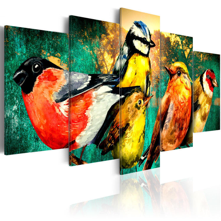 Canvas Art Print Birds Meeting 90104 additionalImage 2