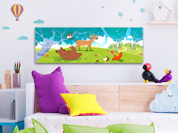 Canvas Friendly Animals (1 Part) Narrow 106914 additionalImage 3