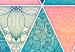 Canvas Oriental Triangles (1-part) Narrow - Mosaic Style Mandala 108014 additionalThumb 5