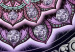 Wall Mural Stained glass in violets - abstract Mandala in patterns on a background of ornaments 108214 additionalThumb 3