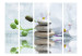 Room Divider Reflection in Water II - stones with plants in front of water in Zen style 114014 additionalThumb 3