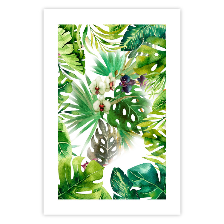 Poster Tropical Shade - botanical composition with leaves of tropical plants 114314 additionalImage 19