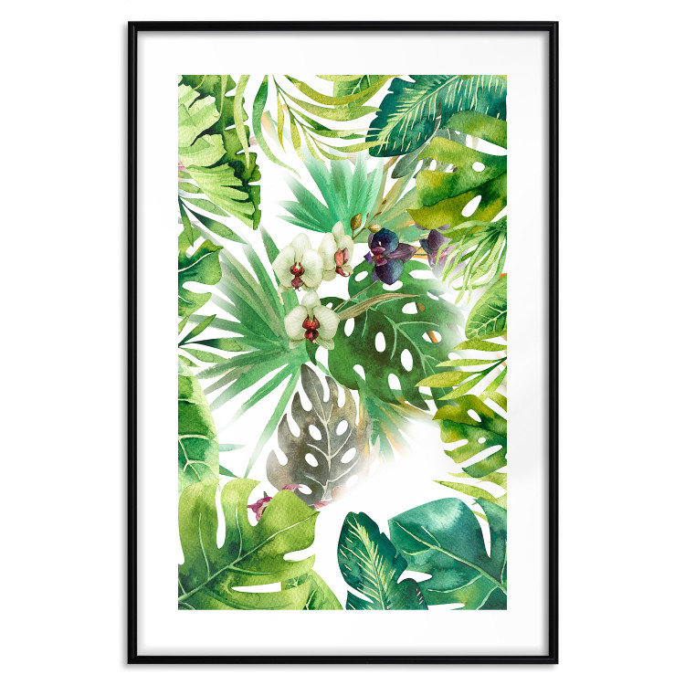 Poster Tropical Shade - botanical composition with leaves of tropical plants 114314 additionalImage 15