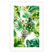 Poster Tropical Shade - botanical composition with leaves of tropical plants 114314 additionalThumb 25