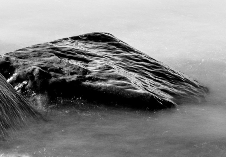 Wall Poster Stone in water - simple black and white seascape 114914 additionalImage 10