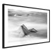 Wall Poster Stone in water - simple black and white seascape 114914 additionalThumb 13