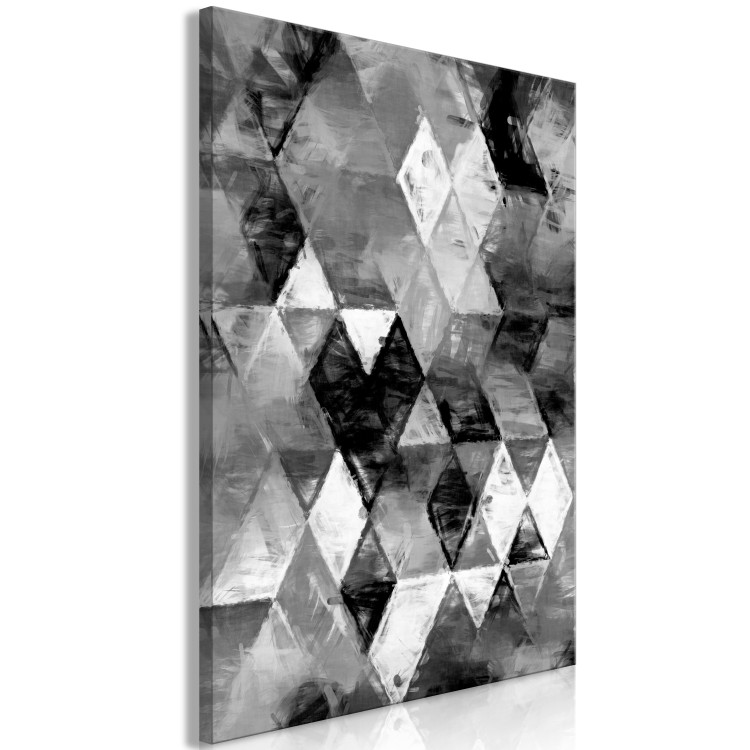 Canvas Geometric Minimalism (1-part) - Figures on Black and White Background 115014 additionalImage 2