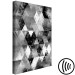 Canvas Geometric Minimalism (1-part) - Figures on Black and White Background 115014 additionalThumb 6