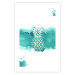 Wall Poster Watercolor Pineapple - composition with tropical fruit in green tones 115314 additionalThumb 25