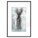 Wall Poster Silver Deer - unique shiny abstraction with animal motif 117014 additionalThumb 17
