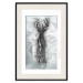 Wall Poster Silver Deer - unique shiny abstraction with animal motif 117014 additionalThumb 18