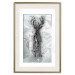 Wall Poster Silver Deer - unique shiny abstraction with animal motif 117014 additionalThumb 19