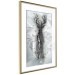 Wall Poster Silver Deer - unique shiny abstraction with animal motif 117014 additionalThumb 12