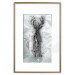 Wall Poster Silver Deer - unique shiny abstraction with animal motif 117014 additionalThumb 16