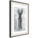 Wall Poster Silver Deer - unique shiny abstraction with animal motif 117014 additionalThumb 3