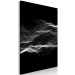 Canvas Art Print Soundwave (1-part) - Black and White Visualization of Music 117314 additionalThumb 2