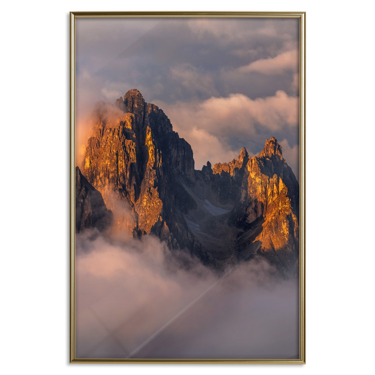Wall Poster Mountains in the Clouds - landscape of sky and illuminated mountain peaks 118014 additionalImage 15