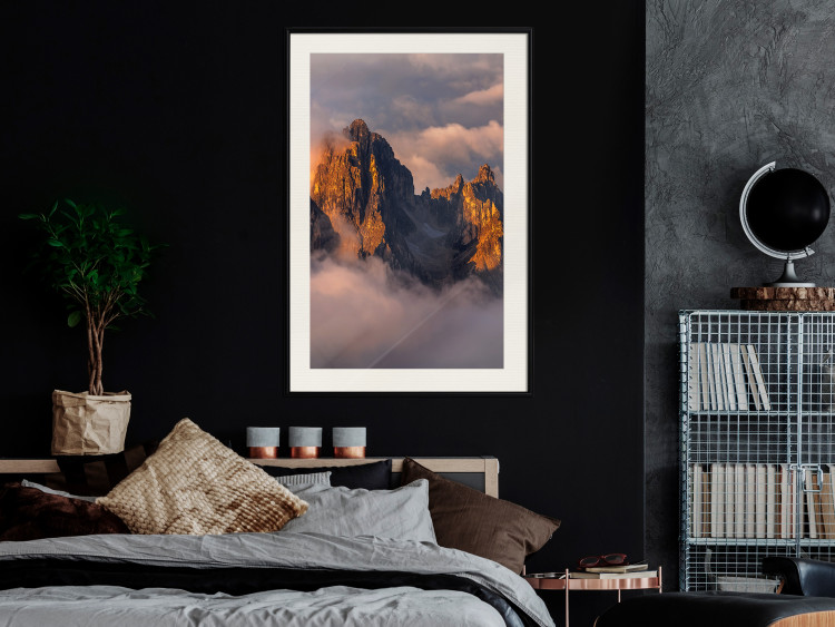 Wall Poster Mountains in the Clouds - landscape of sky and illuminated mountain peaks 118014 additionalImage 22