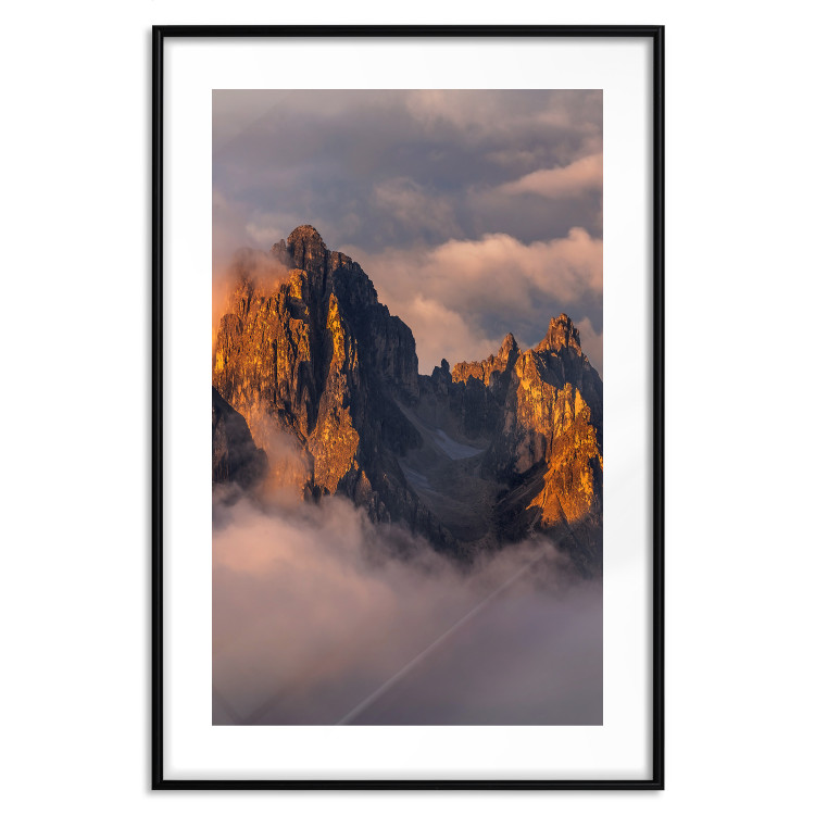 Wall Poster Mountains in the Clouds - landscape of sky and illuminated mountain peaks 118014 additionalImage 14