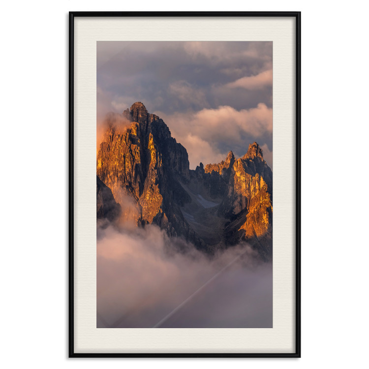 Wall Poster Mountains in the Clouds - landscape of sky and illuminated mountain peaks 118014 additionalImage 19