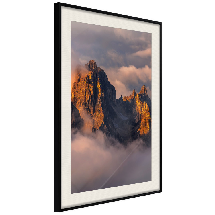 Wall Poster Mountains in the Clouds - landscape of sky and illuminated mountain peaks 118014 additionalImage 3