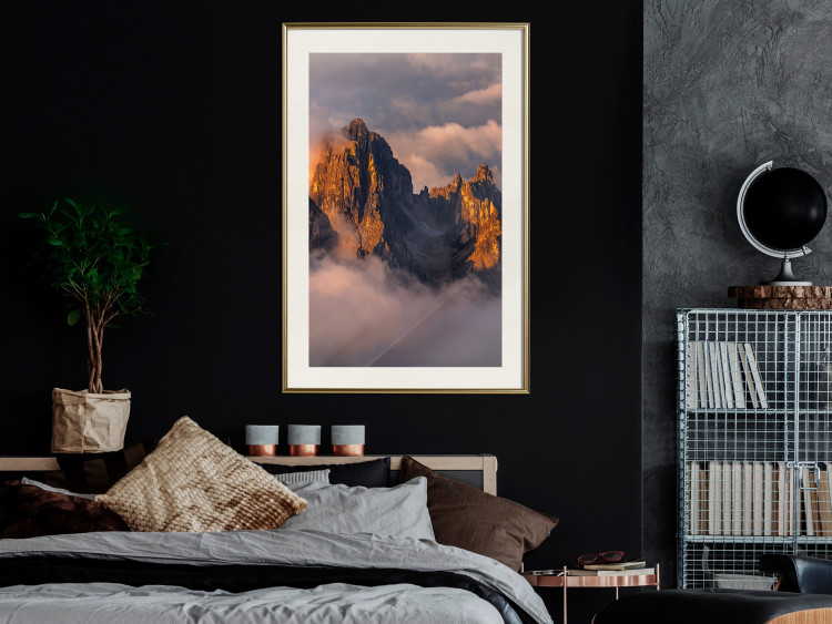 Wall Poster Mountains in the Clouds - landscape of sky and illuminated mountain peaks 118014 additionalImage 23