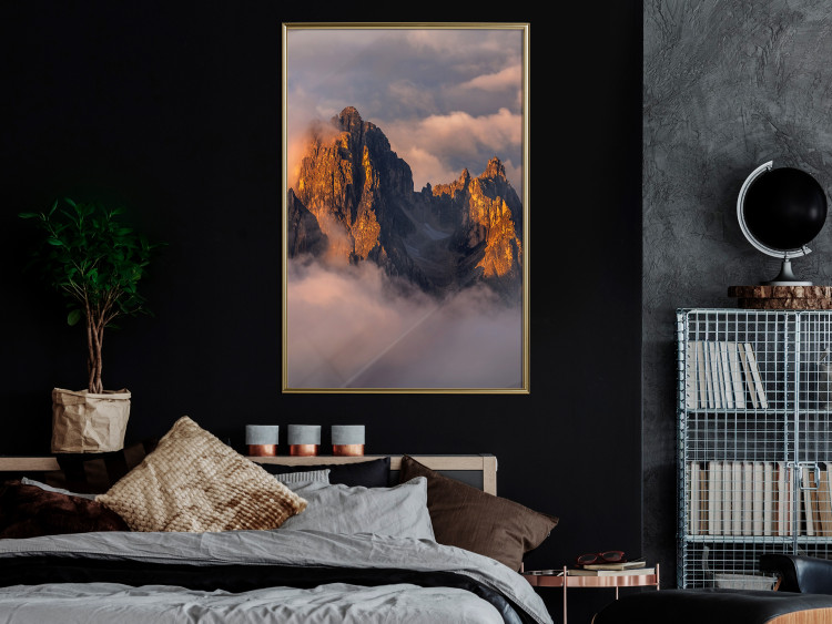 Wall Poster Mountains in the Clouds - landscape of sky and illuminated mountain peaks 118014 additionalImage 5