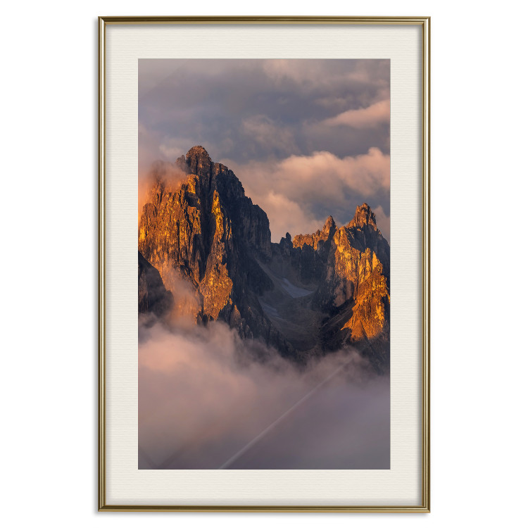 Wall Poster Mountains in the Clouds - landscape of sky and illuminated mountain peaks 118014 additionalImage 27