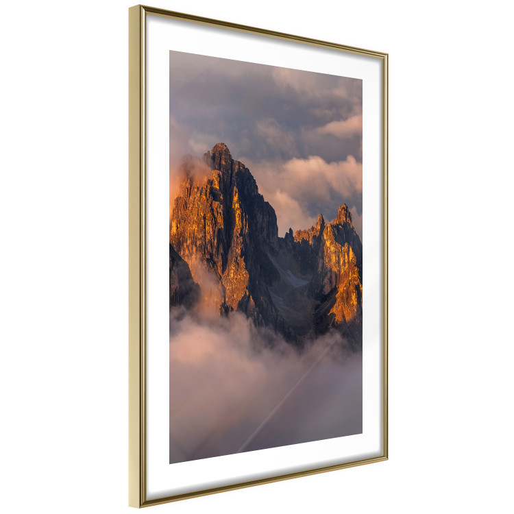 Wall Poster Mountains in the Clouds - landscape of sky and illuminated mountain peaks 118014 additionalImage 6