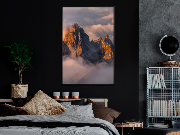 Wall Poster Mountains in the Clouds - landscape of sky and illuminated mountain peaks 118014 additionalImage 5