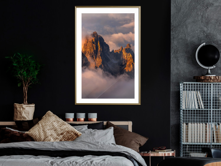 Wall Poster Mountains in the Clouds - landscape of sky and illuminated mountain peaks 118014 additionalImage 15