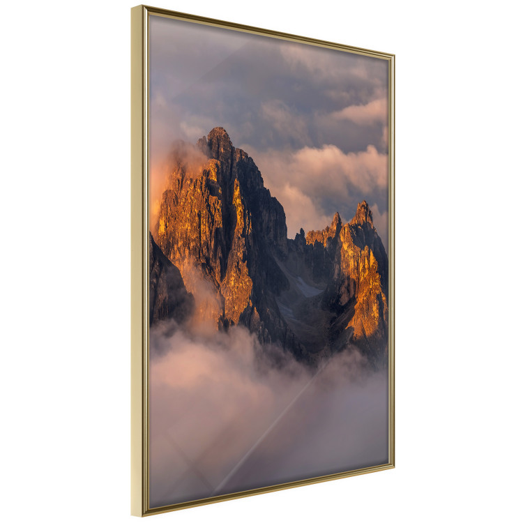 Wall Poster Mountains in the Clouds - landscape of sky and illuminated mountain peaks 118014 additionalImage 12