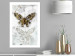 Wall Poster Immortal Butterfly - composition with a golden insect on a marble background 118314 additionalThumb 12