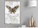 Wall Poster Immortal Butterfly - composition with a golden insect on a marble background 118314 additionalThumb 9