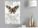 Wall Poster Immortal Butterfly - composition with a golden insect on a marble background 118314 additionalThumb 17