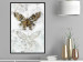 Wall Poster Immortal Butterfly - composition with a golden insect on a marble background 118314 additionalThumb 10