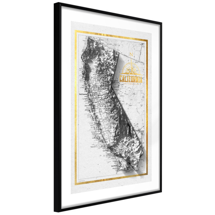Poster Isometric Map: California - map of one of the states of the USA and texts 118514 additionalImage 11