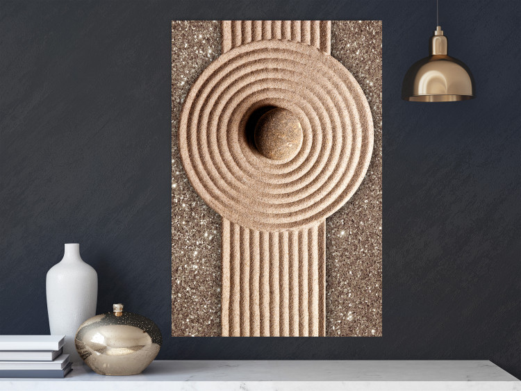 Wall Poster Flow of Energy - abstract composition with a stone in a zen style 121914 additionalImage 23