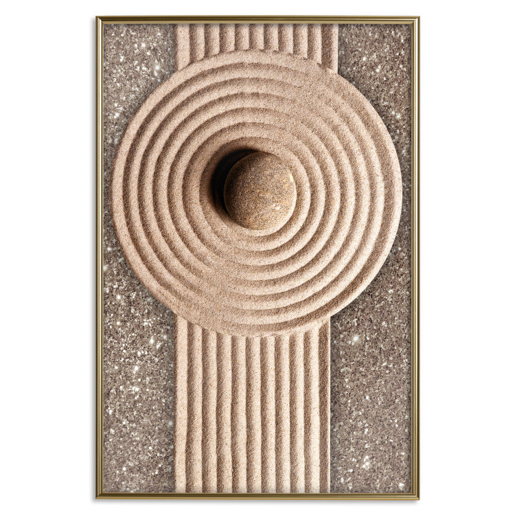 Wall Poster Flow of Energy - abstract composition with a stone in a zen style 121914 additionalImage 20