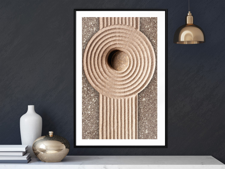 Wall Poster Flow of Energy - abstract composition with a stone in a zen style 121914 additionalImage 6