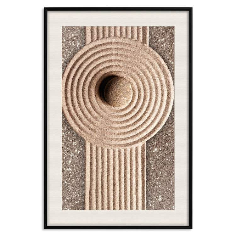 Wall Poster Flow of Energy - abstract composition with a stone in a zen style 121914 additionalImage 18