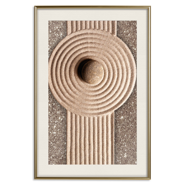 Wall Poster Flow of Energy - abstract composition with a stone in a zen style 121914 additionalImage 19