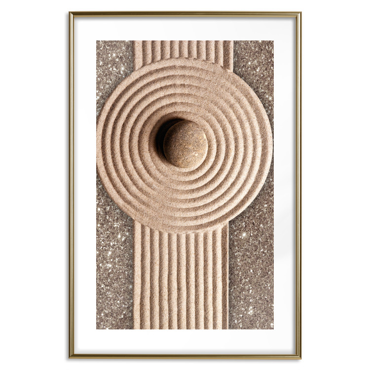 Wall Poster Flow of Energy - abstract composition with a stone in a zen style 121914 additionalImage 14