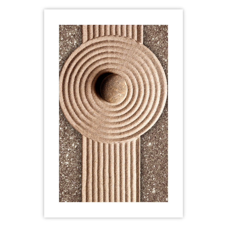 Wall Poster Flow of Energy - abstract composition with a stone in a zen style 121914 additionalImage 25
