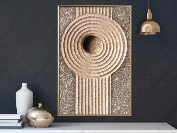 Wall Poster Flow of Energy - abstract composition with a stone in a zen style 121914 additionalImage 5