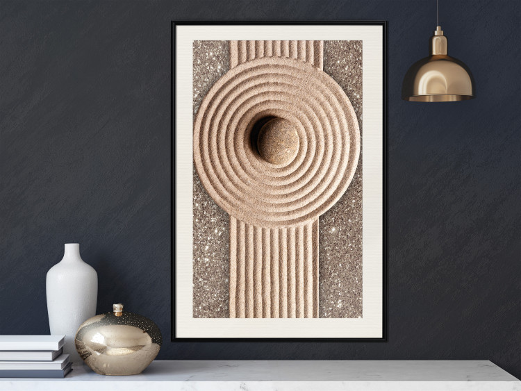 Wall Poster Flow of Energy - abstract composition with a stone in a zen style 121914 additionalImage 22