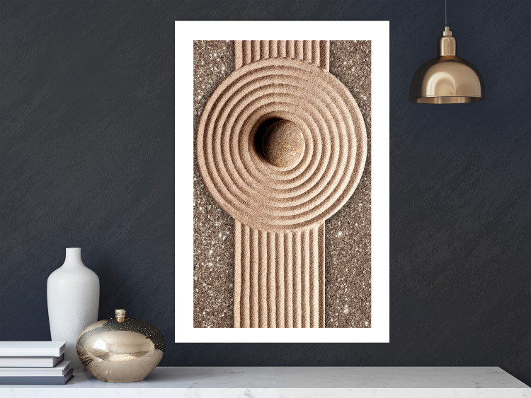 Wall Poster Flow of Energy - abstract composition with a stone in a zen style 121914 additionalImage 2
